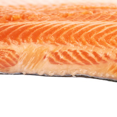 Close-up fragment of salmon fish