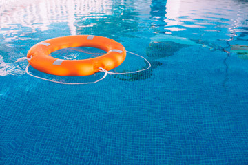 Lifesaver in the swimming pool