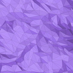 Abstract triangle polygonal violet mesh texture. Background vector illustration