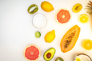 Summer diet, fresh fruits