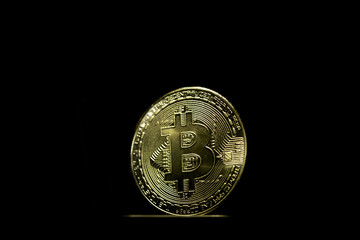 Bitcoin Isolated background crypto currency mining