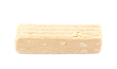 Beige halva confection isolated