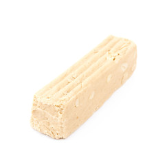 Beige halva confection isolated