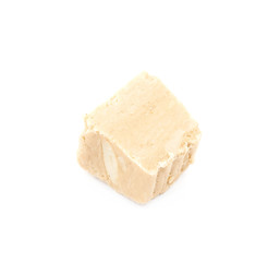 Beige halva confection isolated