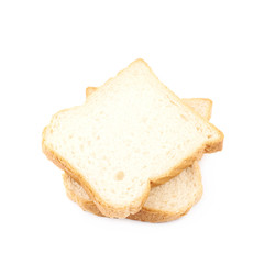 Fototapeta na wymiar Sliced white bread isolated