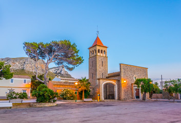 Church at Colonia de Sant Pere, Mallorca, Spain