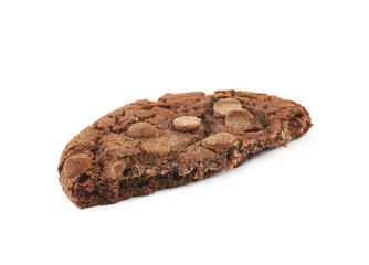 Chocolate chip cookie isolated