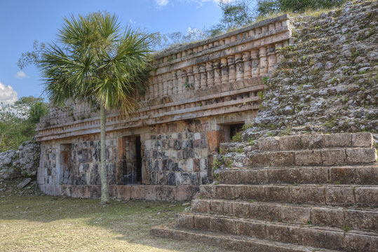 Mayan Ruins, Cabapak Group, Puuc Style, Chacmultun Archaeological Zone, Chacmultan, Yucatan, Mexico