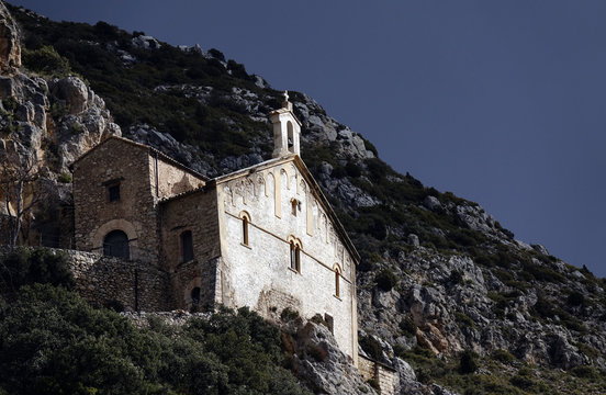 Mountain monastery, Ager, Catalonia, Spain