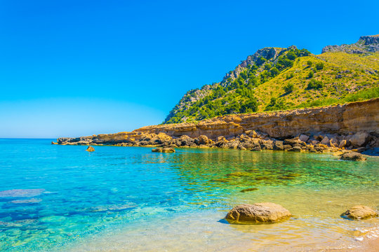 Es Calo bay at Mallorca, Spain