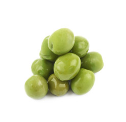 Pile of olives isolated