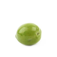 Single olive isolated