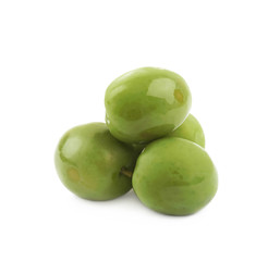 Pile of olives isolated