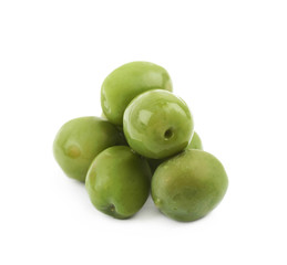 Pile of olives isolated