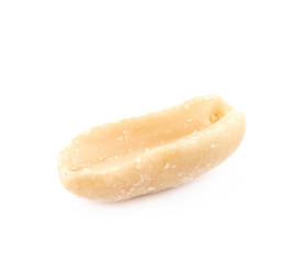 Single salted peanut isolated