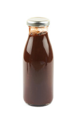 Bottle of barbecue sauce isolated