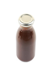 Bottle of barbecue sauce isolated
