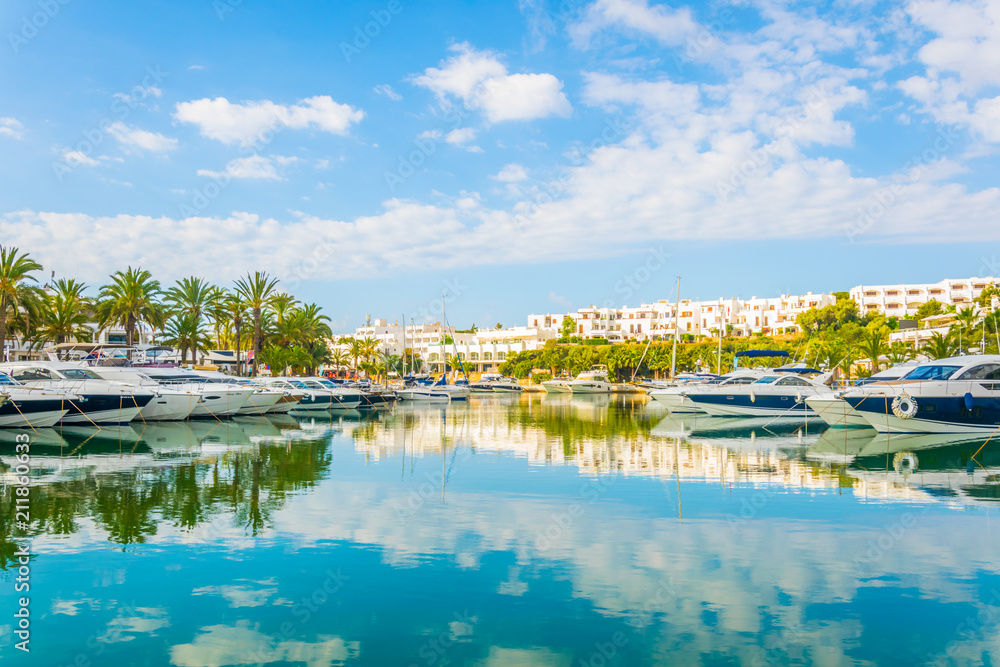 Canvas Prints marina at cala d'or, mallorca, spain