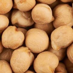 Surface coated with chick peas