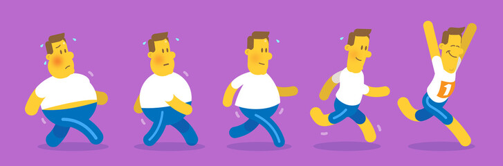 Man evolution fitness