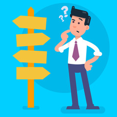 Confused business guy