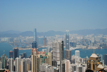 Fototapeta na wymiar hong kong aerial view