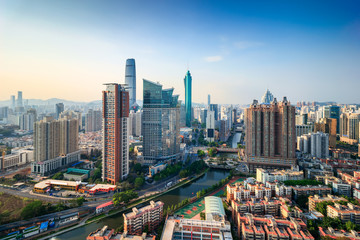 Fototapeta na wymiar Shenzhen skyline panorama