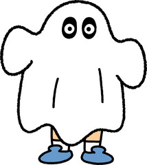 おばけに仮装した男の子
