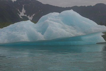 Fototapeta na wymiar Glaciers in kenai fyords national park at bear glacier