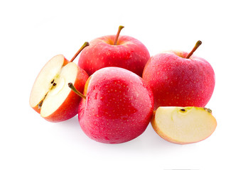Apple  on a white background.