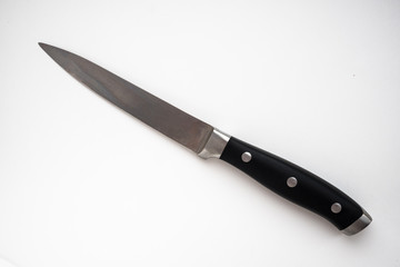 kitchen knife on a white background