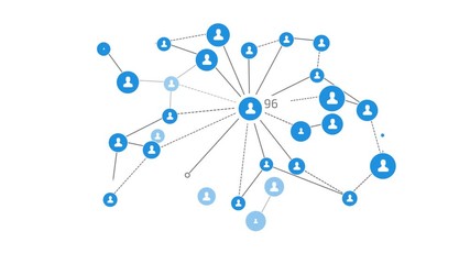 Communication between people. With Alpha Channel - Powered by Adobe