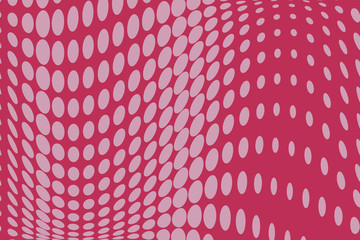 Pink Halftone dotted background. Pop art style. Retro pattern with circles, dots