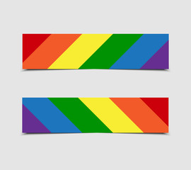 LGBT Pride Flag Stickers, Price Tag, Label, Card