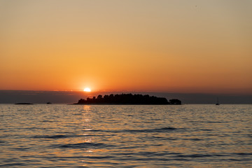Seascape sunset in Croatia