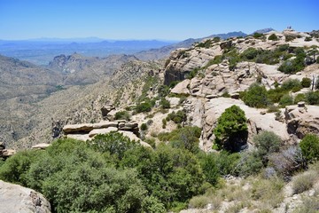 Fototapeta na wymiar View from Mount Lemmon Arizona Tucson Scenic Desert Sky Island