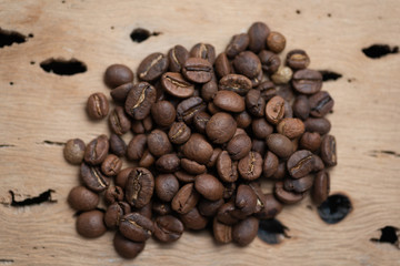 A bunch of coffee beans
