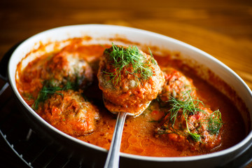 meatballs with tomato sauce