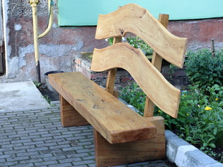 bench in the yard