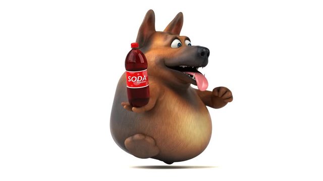 Fun german shepher dog - 3D Animation