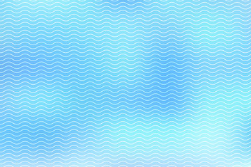 Abstract white lines wave on blue background