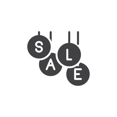 Summer sale banner vector icon. filled flat sign for mobile concept and web design. Special offer sale tag simple solid icon. Symbol, logo illustration. Pixel perfect vector graphics