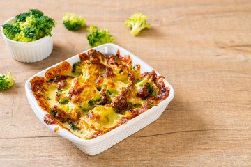 baked cauliflower and broccoli with cheese