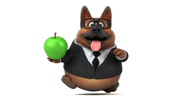 Fun german shepher dog - 3D Animation