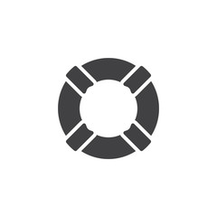 Lifesaver vector icon. filled flat sign for mobile concept and web design. Lifebuoy simple solid icon. Help symbol, logo illustration. Pixel perfect vector graphics