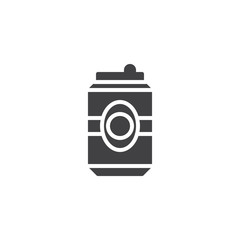 Beer can vector icon. filled flat sign for mobile concept and web design. soda aluminum bottle can simple solid icon. Symbol, logo illustration. Pixel perfect vector graphics