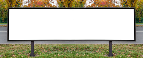 Very large commercial space billboard for urban advertisement on the street