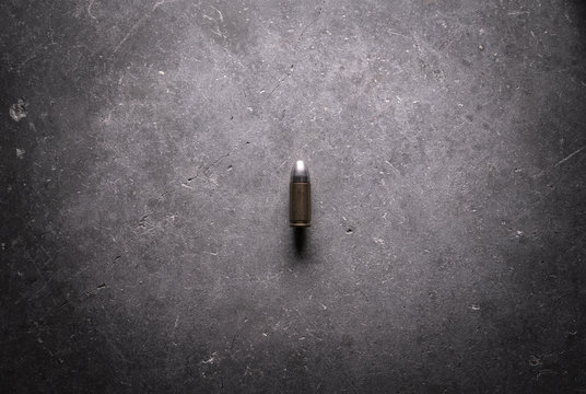 Single Isolated Handgun Bullet 2