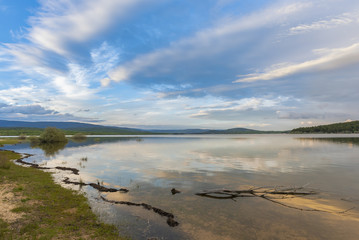 Pita beach, in swamp of Cuerda del Pozo (Vinuesa, Soria - Spain).