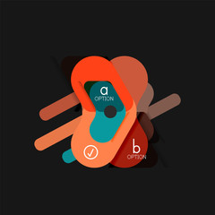 Flat design geometric infographics, arrow shape vector sticker or label, price tags, offer promotion badge, icon design, paper style layout for data graphic visualization step by step process, for